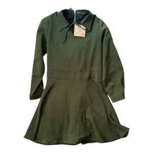 Chic Olive Green Kids Dress